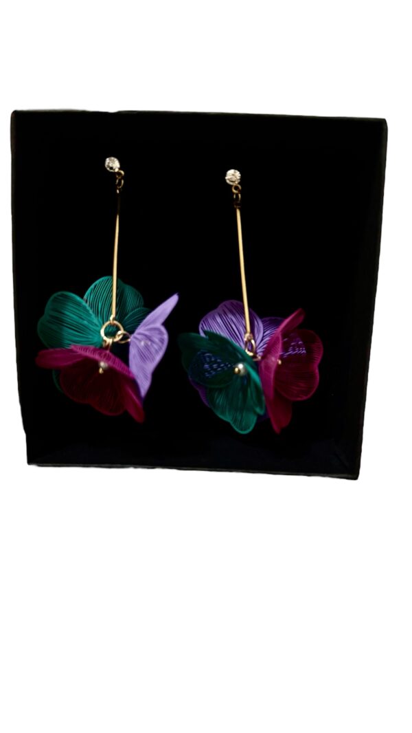 Pendientes florales