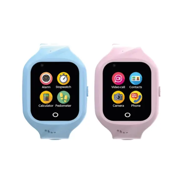 Celly Smartwatch Kids 4G 2 Correas Azul y Rosa - Imagen 2