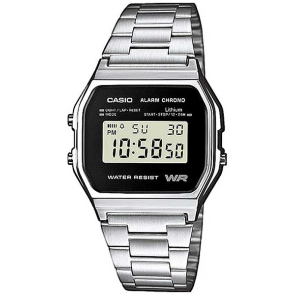 Reloj Casio A158WEA-1 | Digital Clásico Unisex Acero Inoxidable