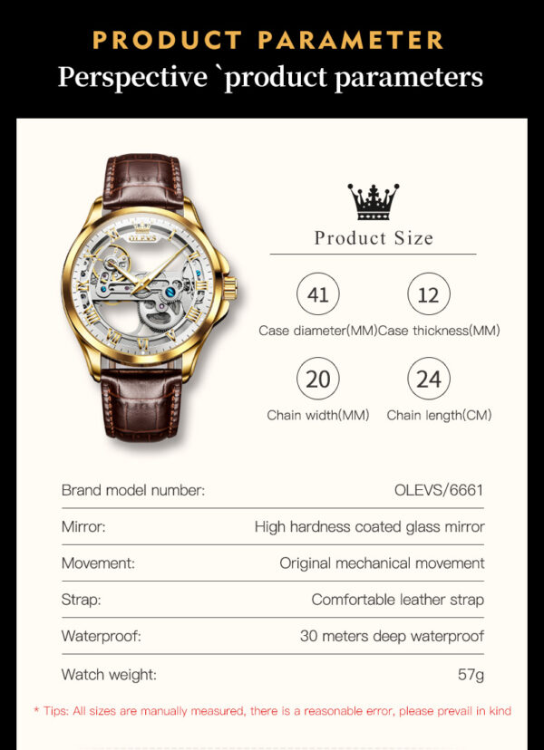 OLEVS Crown Skeleton - Imagen 6