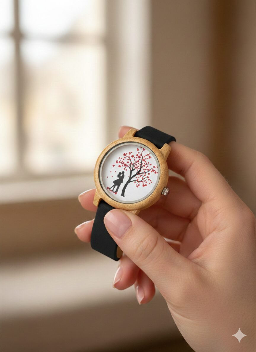 Reloj Unisex de Bambú 44mm con Movimiento Miyota | Reloj de Madera Natural, Cuarzo, Estilo Moda y Lujo - Imagen 4