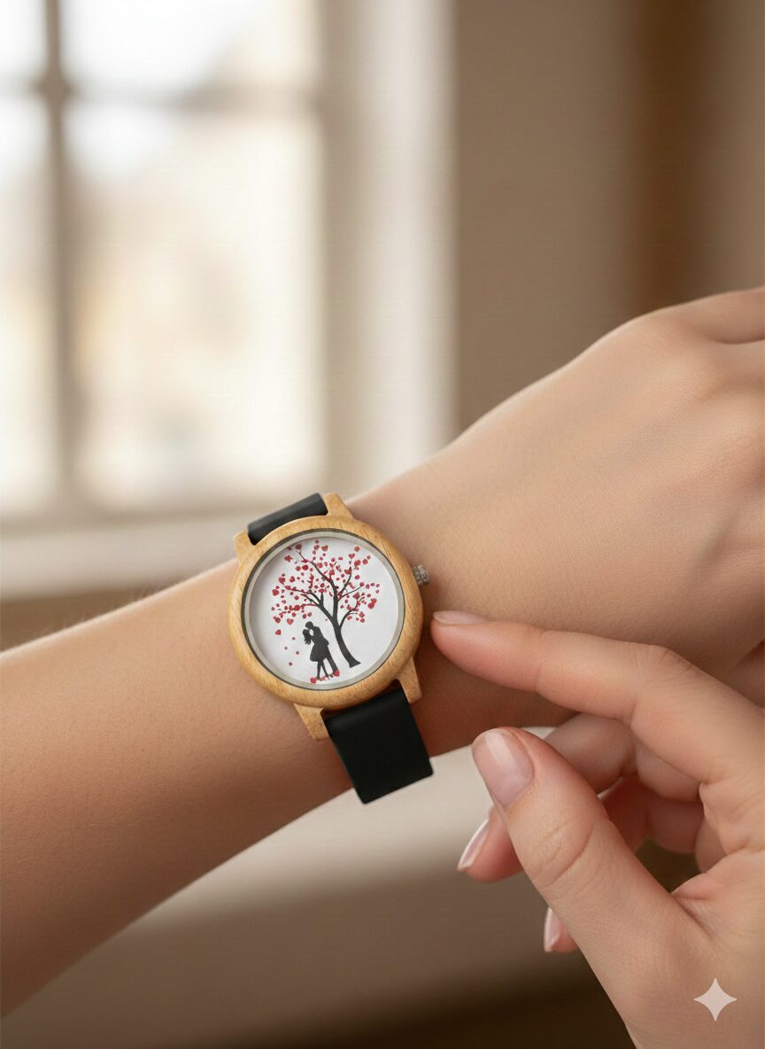 Reloj Unisex de Bambú 44mm con Movimiento Miyota | Reloj de Madera Natural, Cuarzo, Estilo Moda y Lujo - Imagen 3