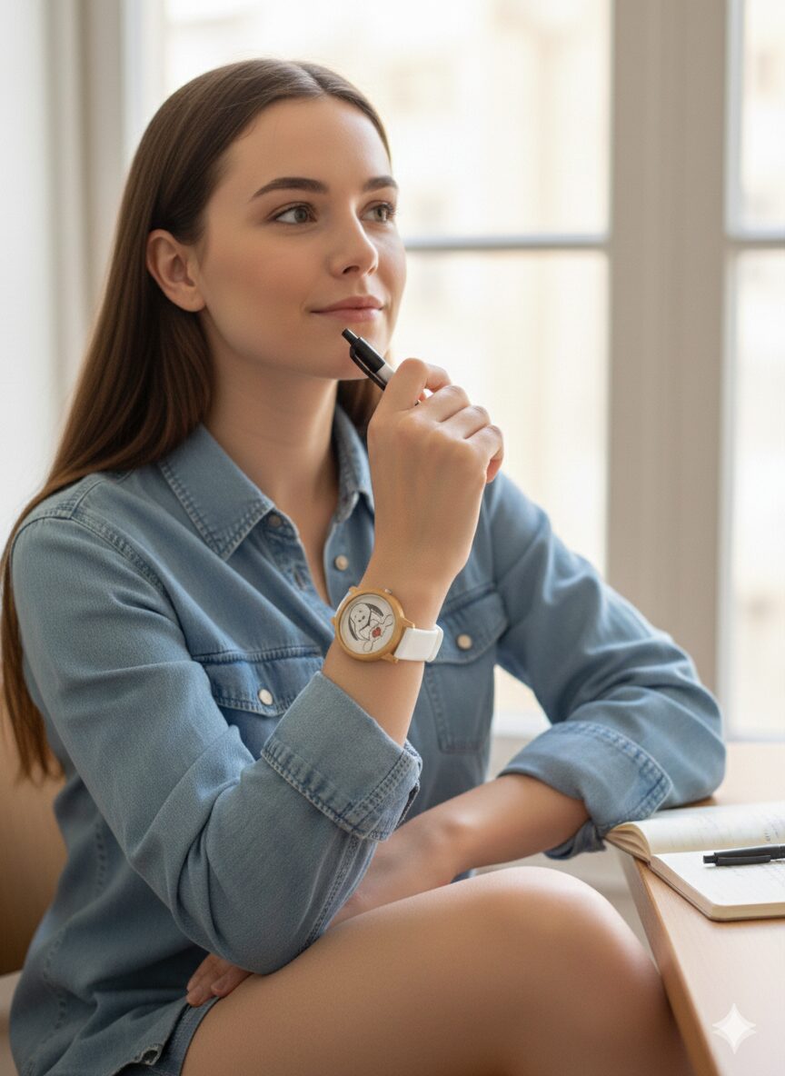 Reloj Unisex de Bambú 44mm con Movimiento Miyota | Reloj de Madera Natural, Cuarzo, Estilo Moda y Lujo - Imagen 2