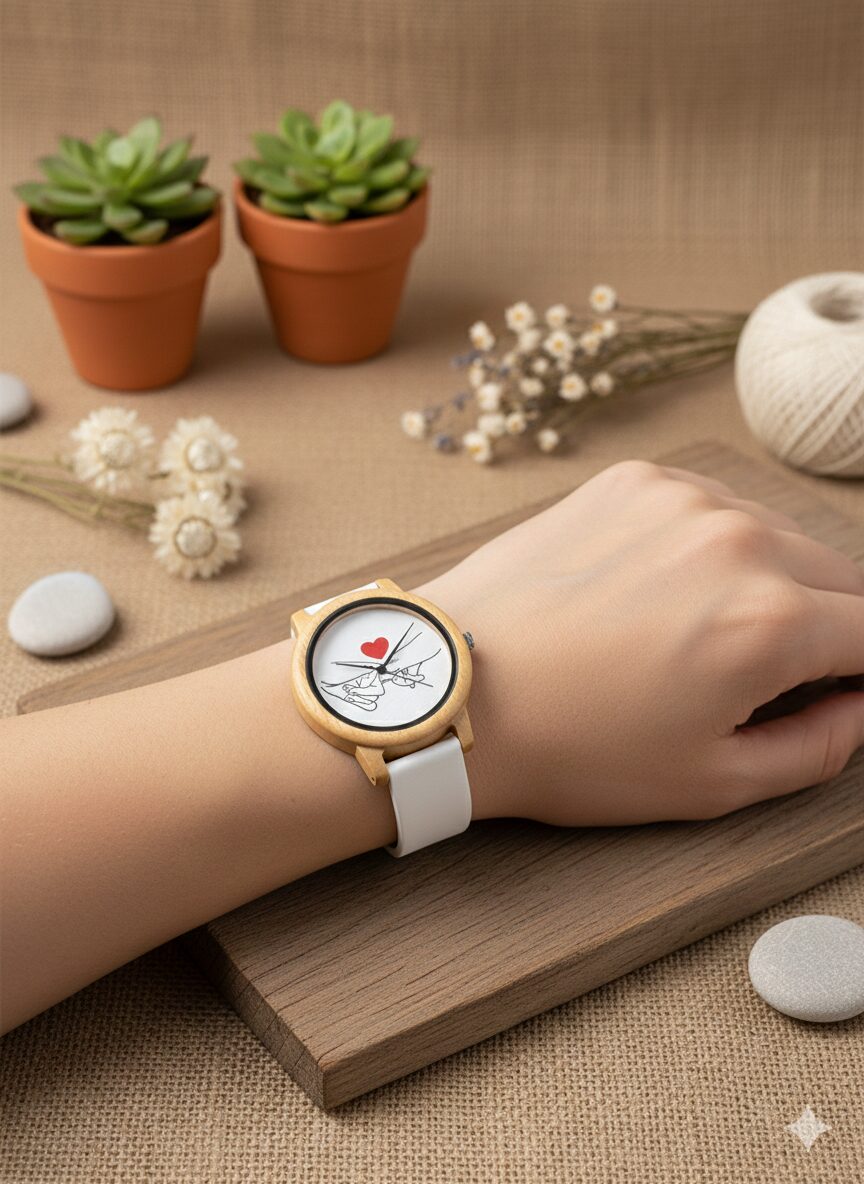 Reloj Unisex de Bambú 44mm con Movimiento Miyota | Reloj de Madera Natural, Cuarzo, Estilo Moda - Imagen 2