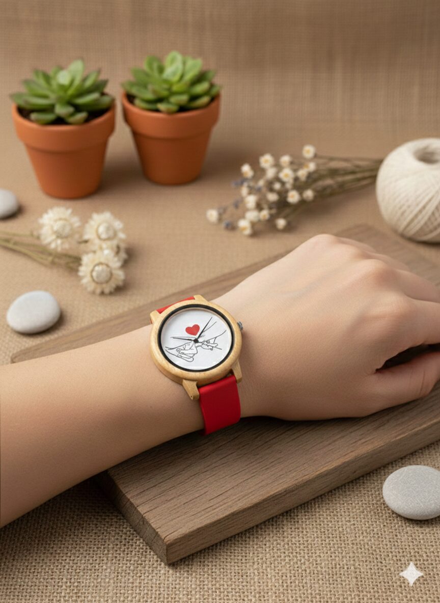 Reloj Unisex de Bambú 44mm con Movimiento Miyota | Reloj de Madera Natural, Cuarzo, Estilo Moda - Imagen 3