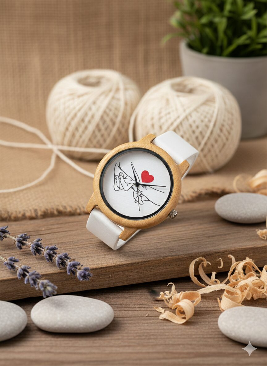 Reloj Unisex de Bambú 44mm con Movimiento Miyota | Reloj de Madera Natural, Cuarzo, Estilo Moda - Imagen 5