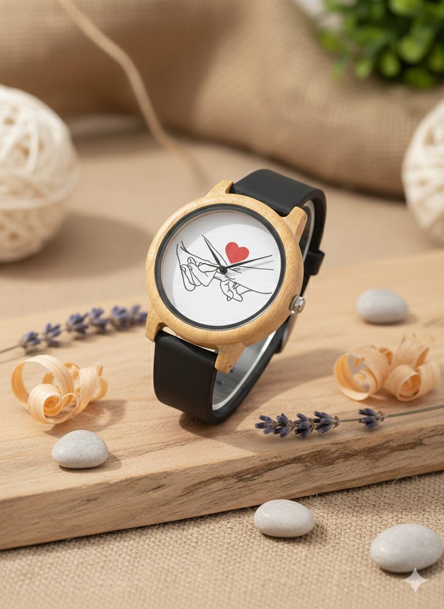 Reloj Unisex de Bambú 44mm con Movimiento Miyota | Reloj de Madera Natural, Cuarzo, Estilo Moda - Imagen 6
